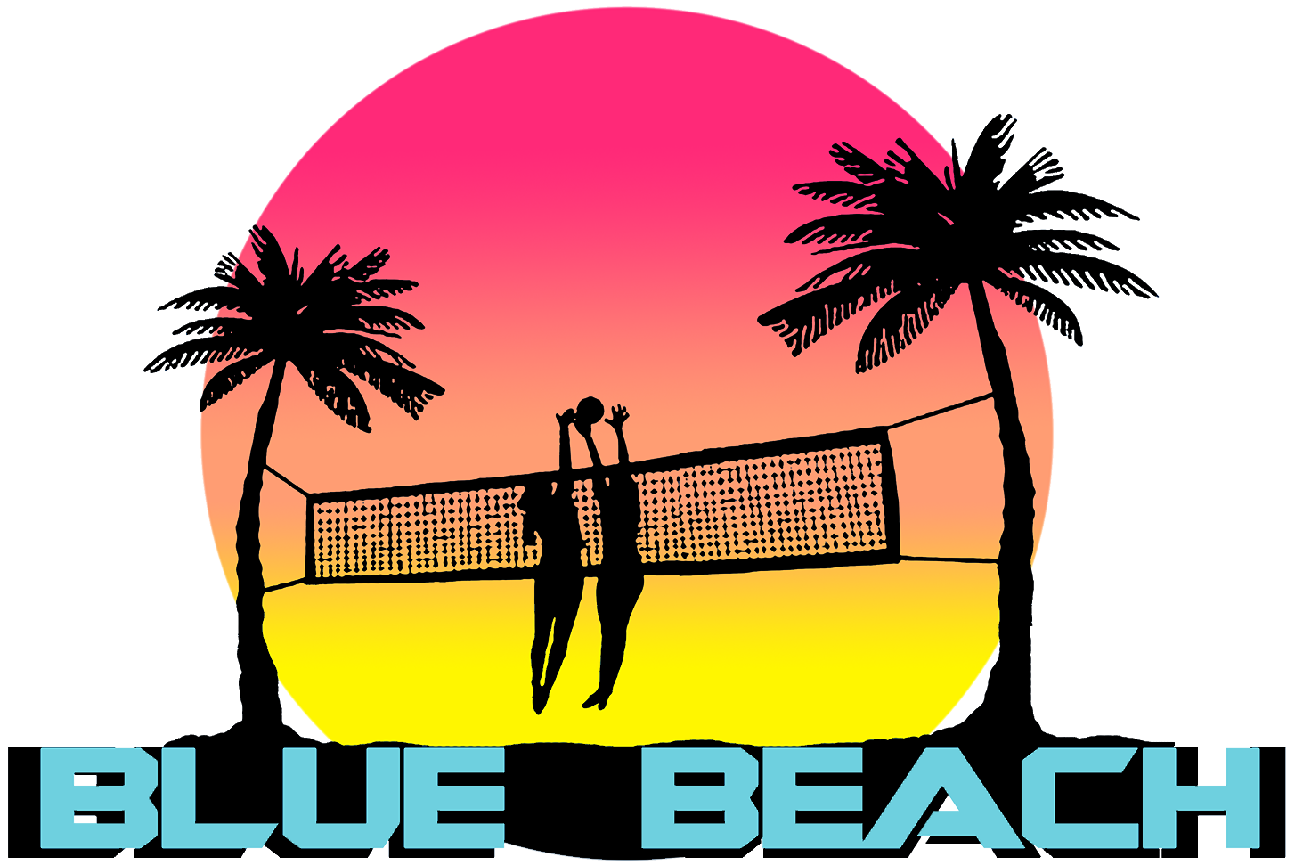 Blue Beach Volleyball